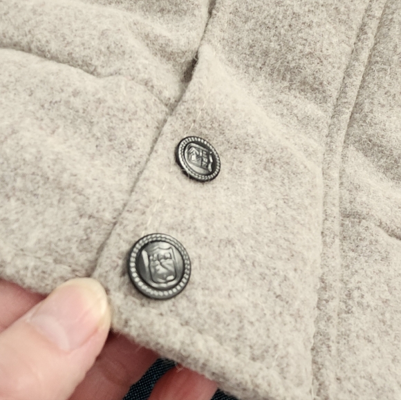 Wrangler Wool, Cotton & Leather Vest, 2018 NFR Las Vegas PRCA Gray Vest, Size S - Picture 7 of 16